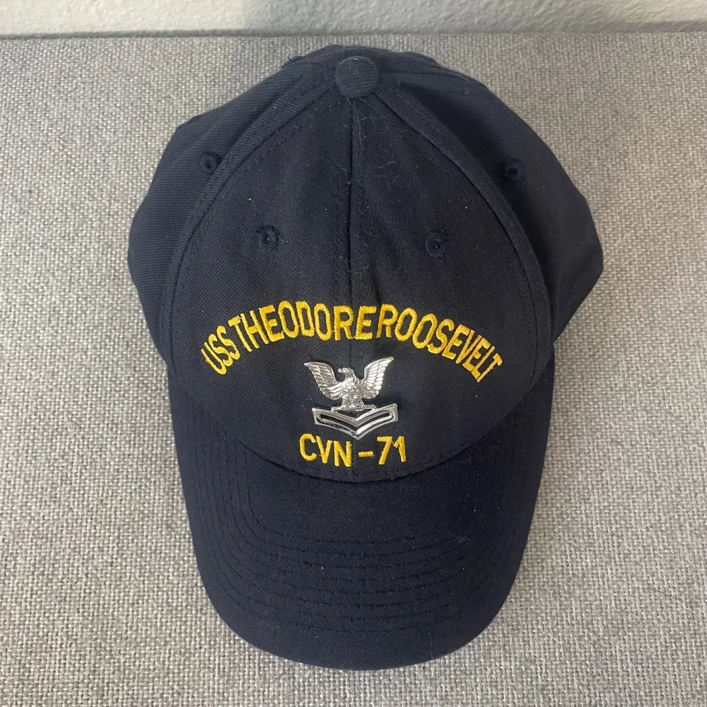 USS Theodore Roosevelt CVN 71 Hat Navy Aircraft Carrier Ship Vintage